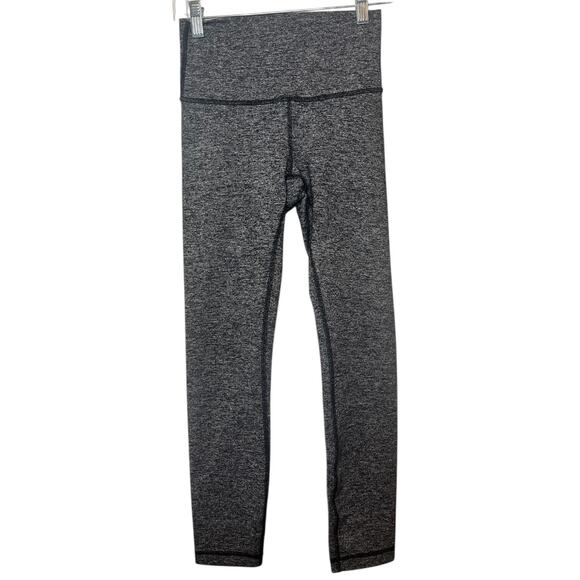 Lululemon Athletica Pants - Lululemon‎ Gray Align High Rise Leggings Size 4 Full Length Yoga Activewear